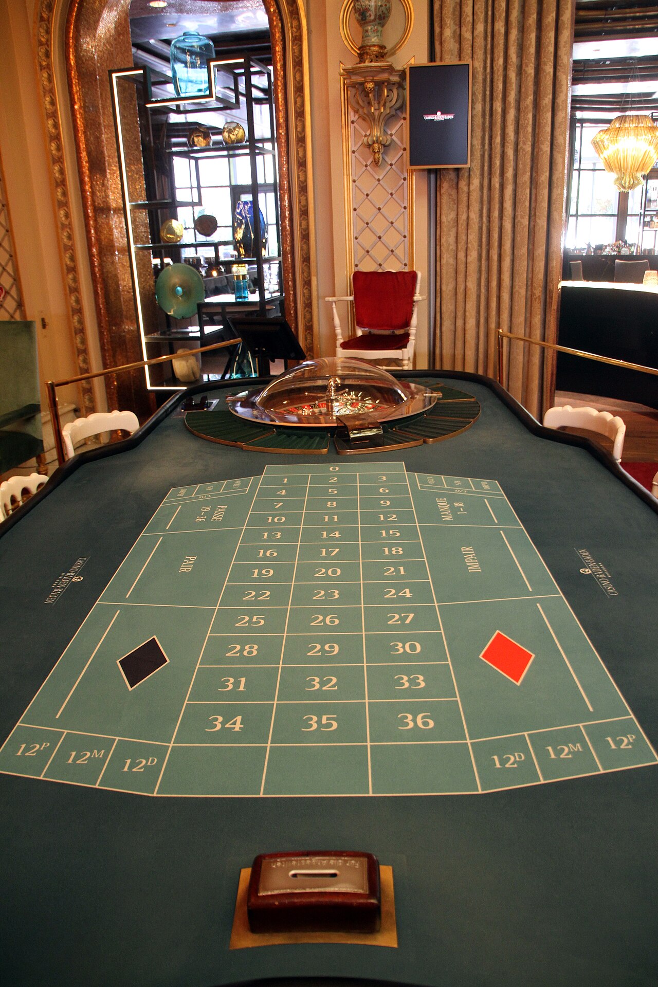 Roulettetisch im Casino Baden-Baden